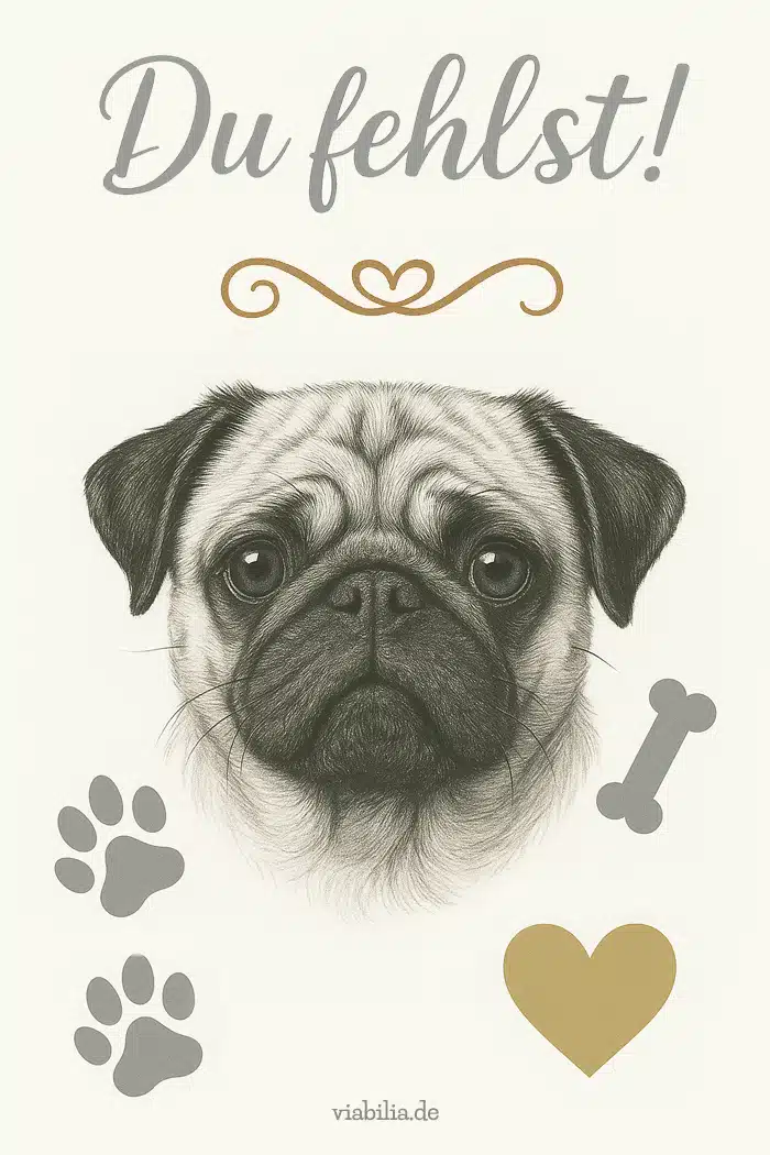 Hund gestorben - Mops: Du fehlst!
