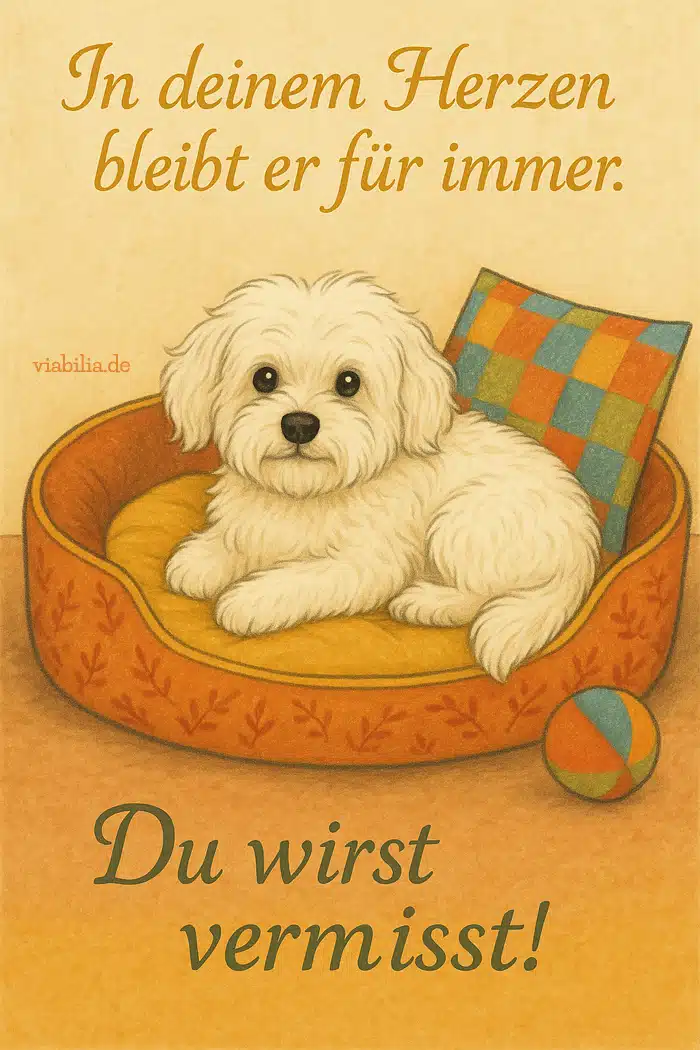 Hund gestorben: du wirst vermisst, hier: Havaneser