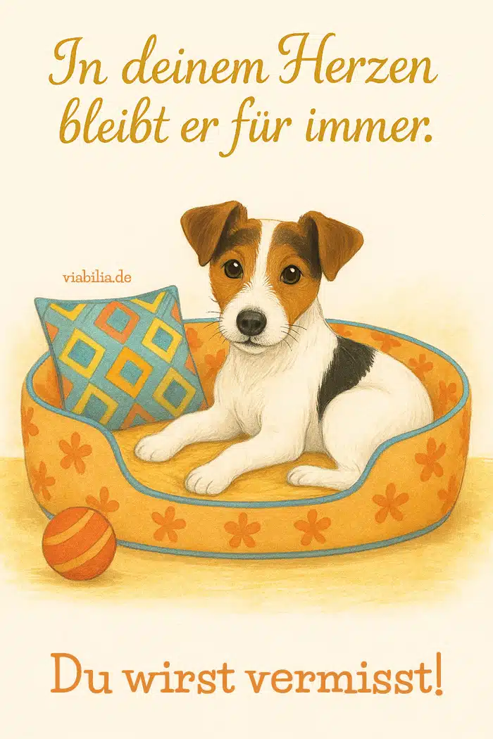 Hund gestorben: du wirst vermisst, hier: Jack Russell Terrier