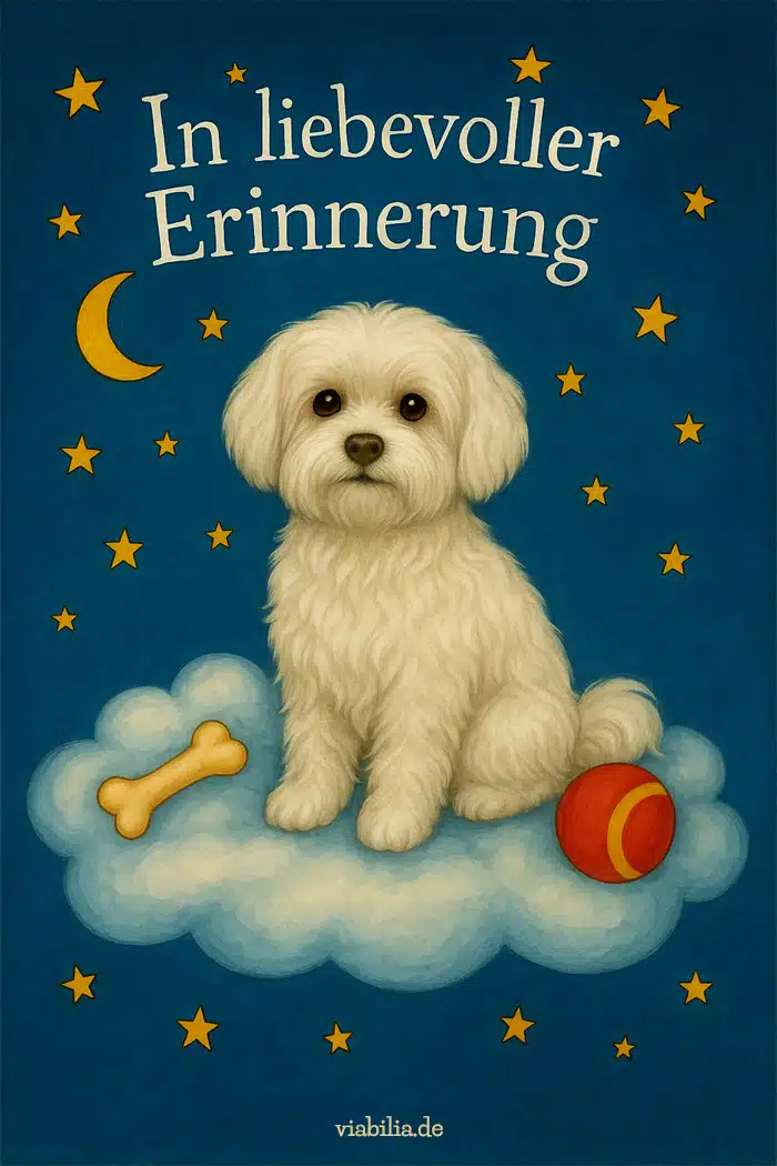 Hund gestorben: in liebevoller Erinnerung, wenn ein Malteser gestorben ist