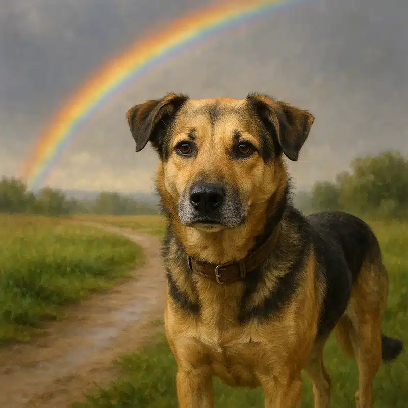 Regenbogenbrücke - Hund gestorben