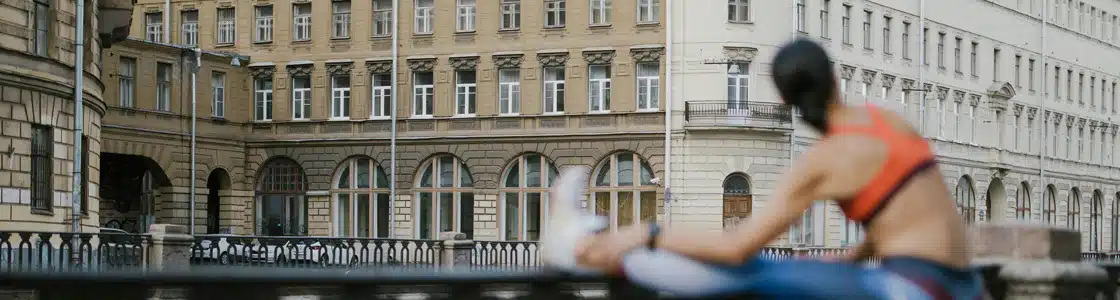 Gymnastik in der Stadt