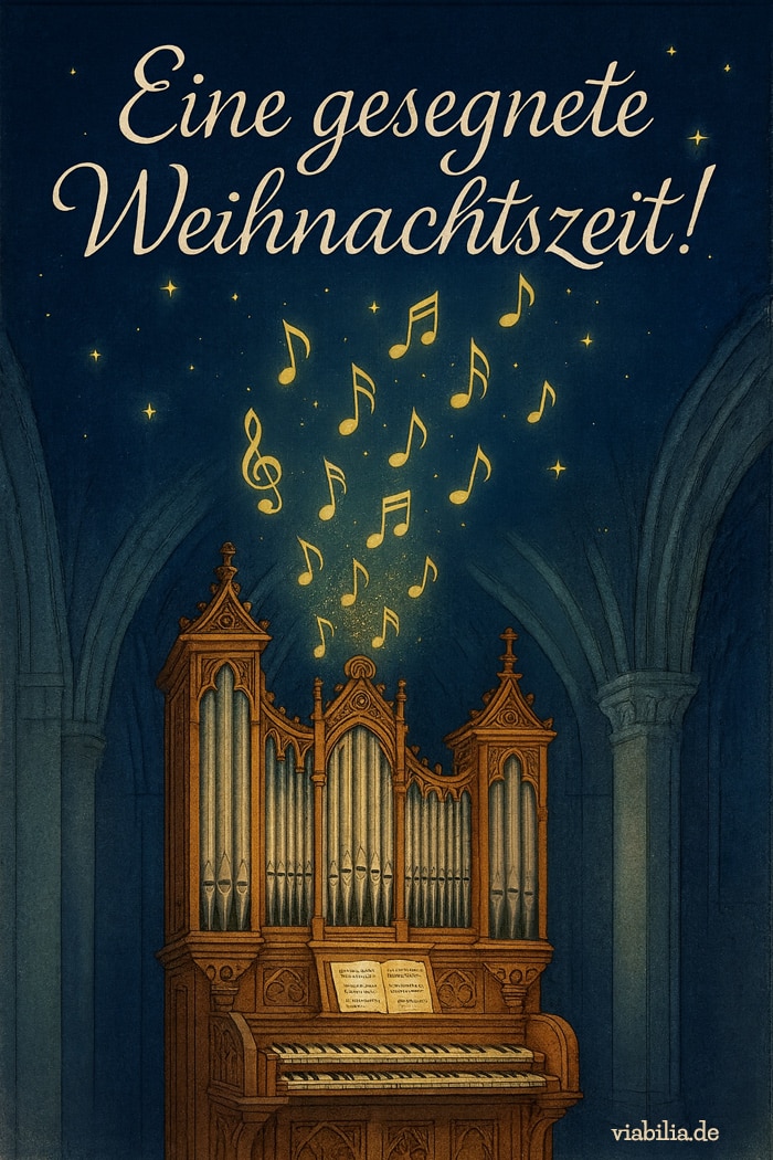 Eine gesegnete Weihnachtszeit - Orgel in Kirche Eine gesegnete Weihnachtszeit - Orgel in Kirche