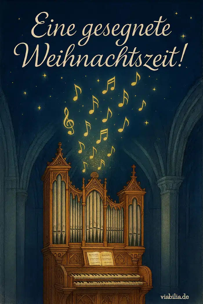 Eine gesegnete Weihnachtszeit - Orgel in Kirche Eine gesegnete Weihnachtszeit - Orgel in Kirche