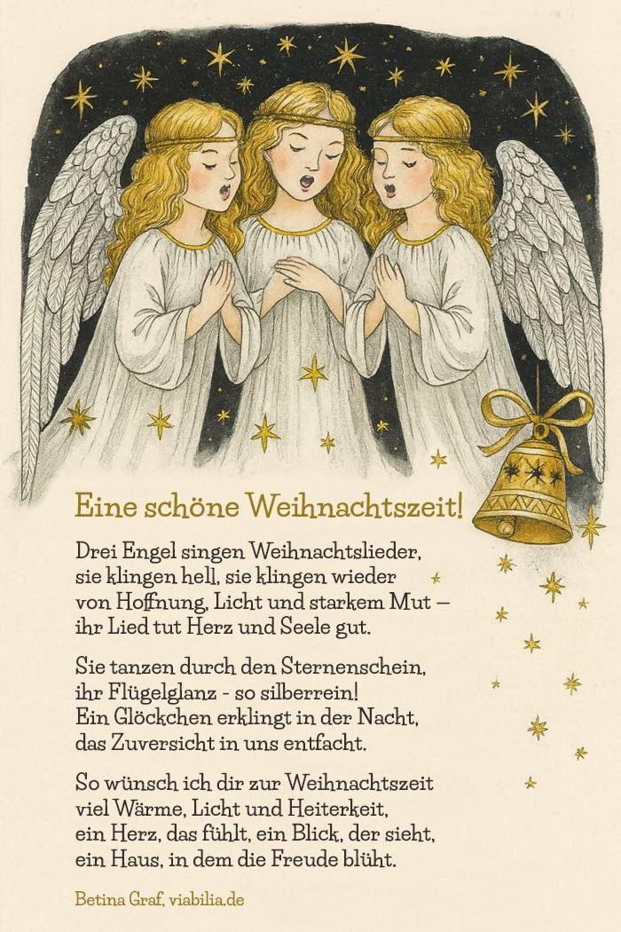 Eine schöne Weihnachtszeit: Drei Engel singen Weihnachtslieder Eine schöne Weihnachtszeit: Drei Engel singen Weihnachtslieder