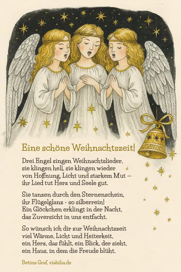 Eine schöne Weihnachtszeit: Drei Engel singen Weihnachtslieder Eine schöne Weihnachtszeit: Drei Engel singen Weihnachtslieder