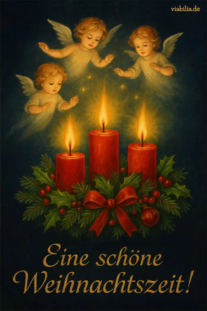 Eine schöne Weihnachtszeit wünschen: nostalgische Engel Eine schöne Weihnachtszeit wünschen: nostalgische Engel