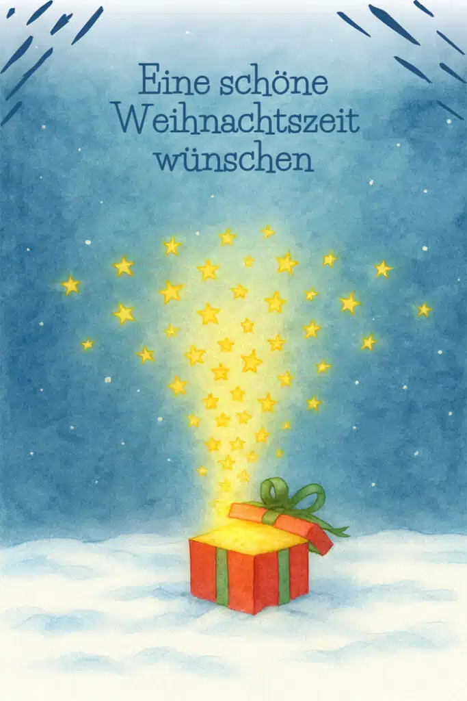 Eine schöne Weihnachtszeit wünschen Eine schöne Weihnachtszeit wünschen
