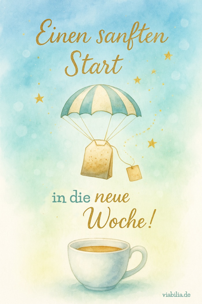 Spruch: einen sanften Start in die neue Woche Spruch: einen sanften Start in die neue Woche