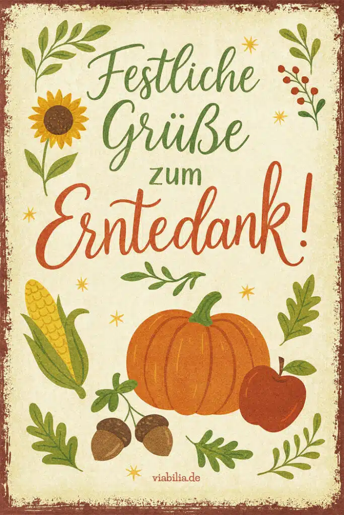Festliche Grüße zum Erntedank Festliche Grüße zum Erntedank