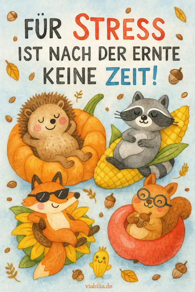 Lustiges Bild: Erntedank kein Stress Lustiges Bild: Erntedank kein Stress