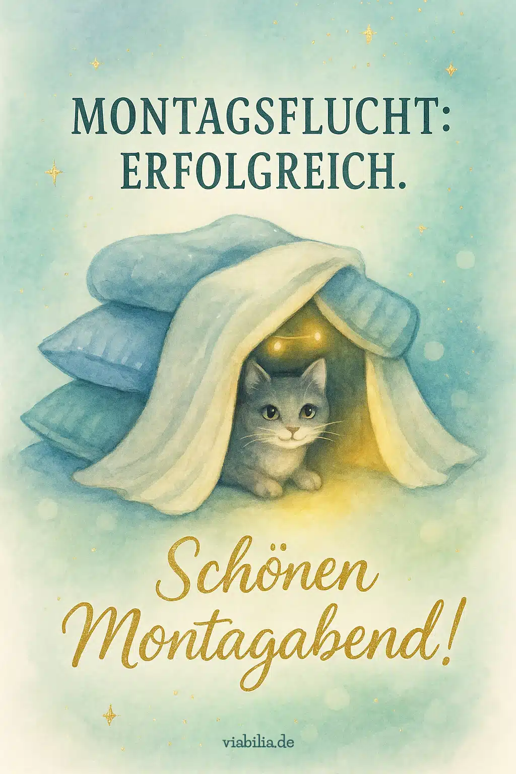 Lustiges Bild: Schönen Montagabend-Spruch