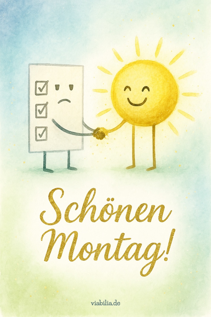 Schönen Montag, lustiges Bild mit Sonne Schönen Montag, lustiges Bild mit Sonne