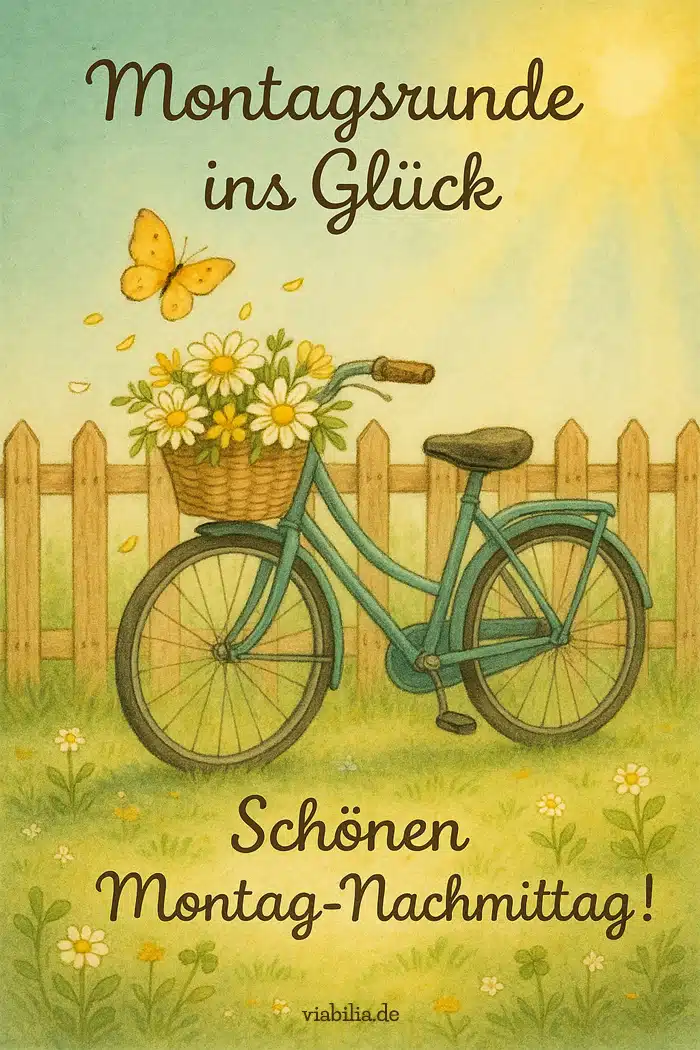 Schönen Montag-Nachmittag - Montagsrunde ins Glück, Spruch