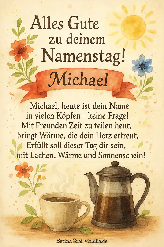 Alles Gute zu deinem Namenstag Michael Alles Gute zu deinem Namenstag Michael