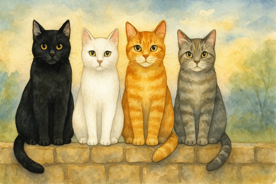 Katzen und ihre Farben im Traum deuten Katzen und ihre Farben im Traum deuten