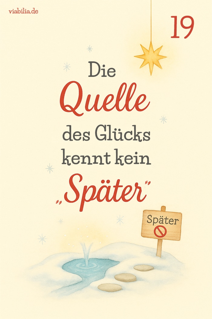 Adventskalender-Spruch mit Bild zum 19. Dezember Adventskalender-Spruch mit Bild zum 19. Dezember