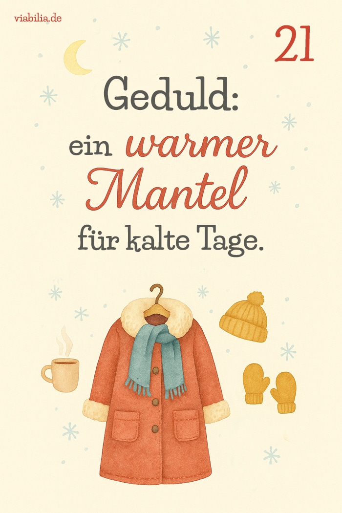 Adventskalender-Spruch mit Bild zum 21. Dezember Adventskalender-Spruch mit Bild zum 21. Dezember