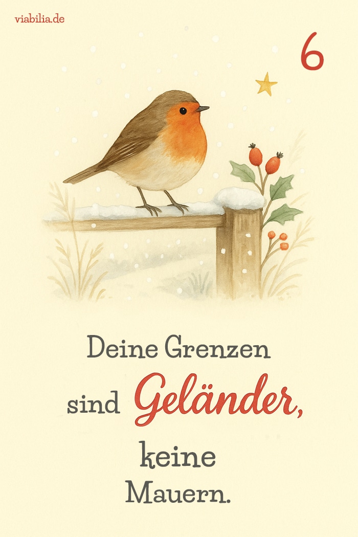 Adventskalender-Spruch mit Illustration zum 6. Dezember Adventskalender-Spruch mit Illustration zum 6. Dezember