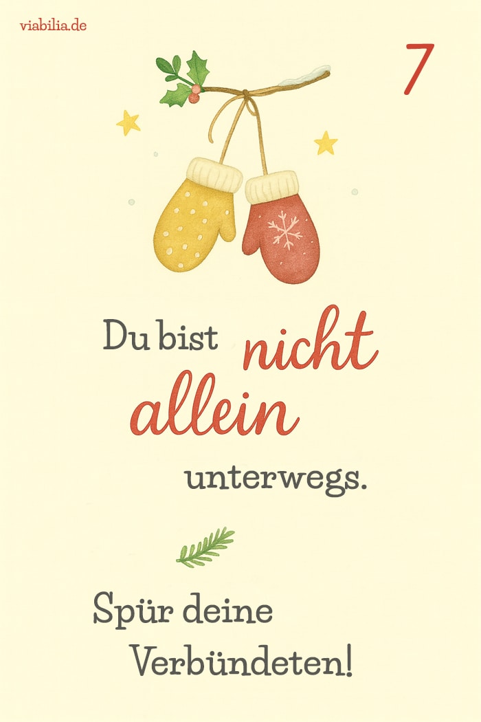 Adventskalender-Spruch mit Illustration zum 7. Dezember Adventskalender-Spruch mit Illustration zum 7. Dezember