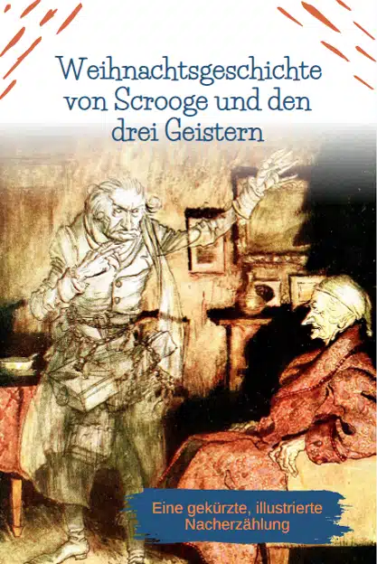 Weihnachtsgeschichte über Scrooge und die drei Geister
