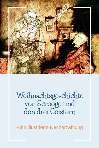 Weihnachtsgeschichte über Scrooge und die drei Geister
