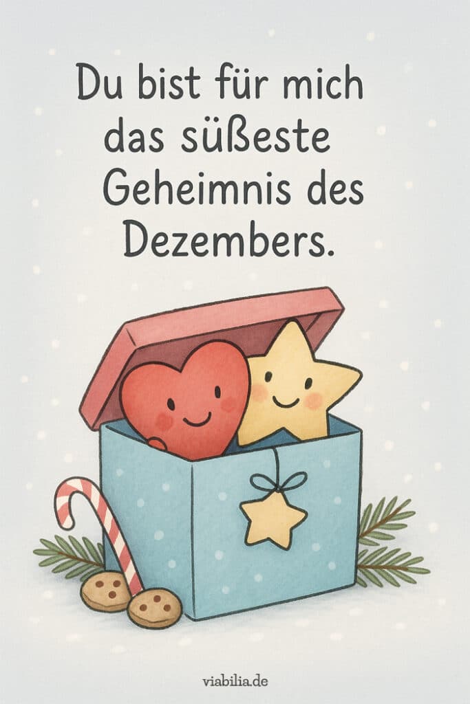 Adventskalender-Bild mit Liebesspruch Adventskalender-Bild mit Liebesspruch