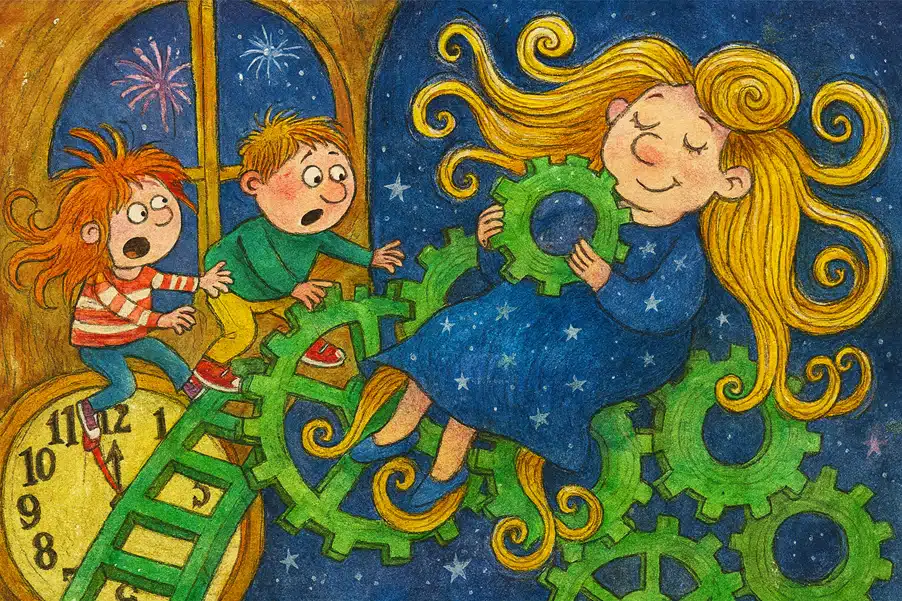 Fantasy-Silvester-Geschichte für Kinder: Die verschwundene Mitternacht Fantasy-Silvester-Geschichte für Kinder: Die verschwundene Mitternacht