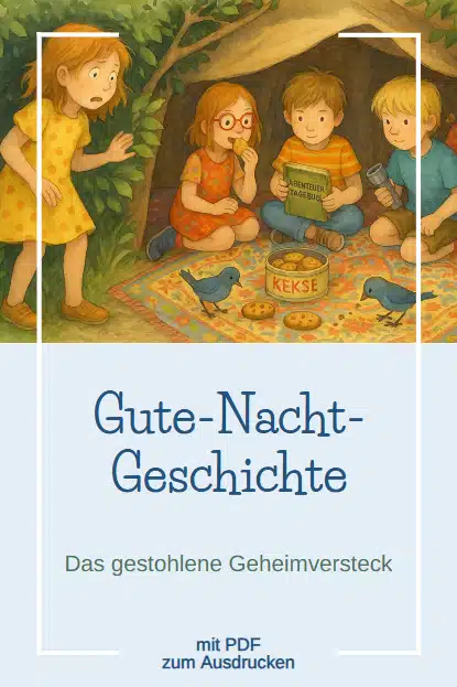 Gute-Nacht-Geschichte bzw. Freundschaftsgeschichte: Das gestohlene Geheimversteck Gute-Nacht-Geschichte bzw. Freundschaftsgeschichte: Das gestohlene Geheimversteck