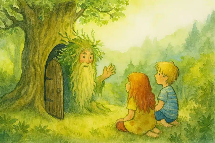 Gute-Nacht-Geschichte, Fantasy: Der Hüter des alten Baumes Gute-Nacht-Geschichte, Fantasy: Der Hüter des alten Baumes