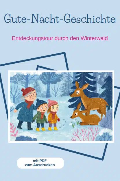 Gute-Nacht-Geschichte bzw. Wintergeschichte: Entdeckungstour durch den Winterwald Gute-Nacht-Geschichte bzw. Wintergeschichte: Entdeckungstour durch den Winterwald