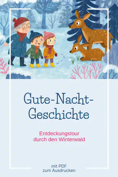 Gute-Nacht-Geschichte bzw. Wintergeschichte: Entdeckungstour durch den Winterwald Gute-Nacht-Geschichte bzw. Wintergeschichte: Entdeckungstour durch den Winterwald