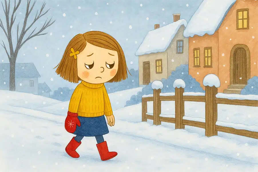 Gute-Nacht-Geschichte für kleine Kinder: Kind auf Bild ist traurig Gute-Nacht-Geschichte für kleine Kinder: Kind auf Bild ist traurig