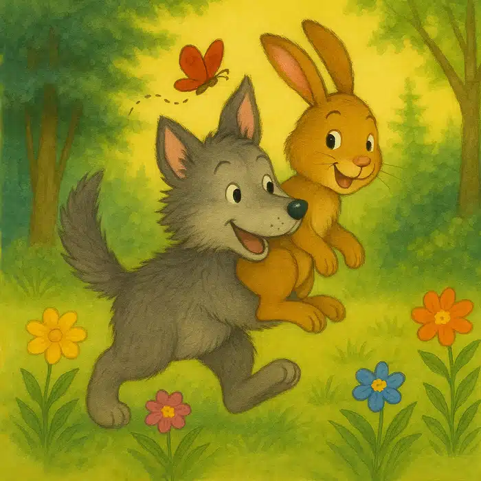 Gute-Nacht-Geschichte Fantasy: Der Hüter des alten Baumes Gute-Nacht-Geschichte Tiergeschichte: Der Hase und das Wolfskind