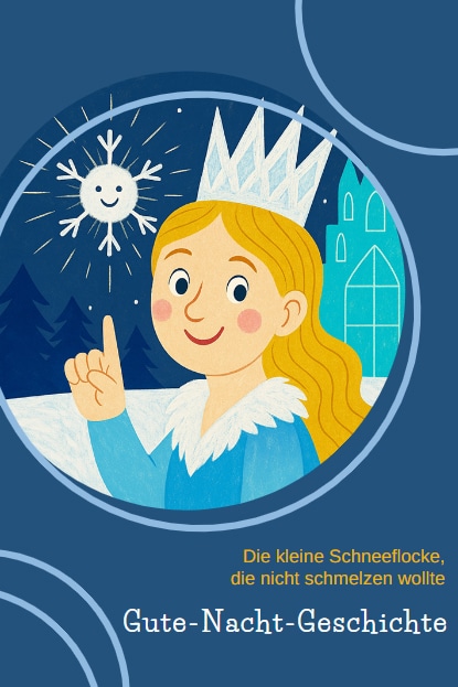 Gute-Nacht-Geschichte, Wintergeschichte: Die Schneeflocke, die nicht schmelzen wollte Gute-Nacht-Geschichte, Wintergeschichte: Die Schneeflocke, die nicht schmelzen wollte