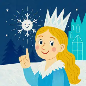 Gute-Nacht-Geschichte bzw. Wintergeschichte von der Schneeflocke, die nicht schmelzen will