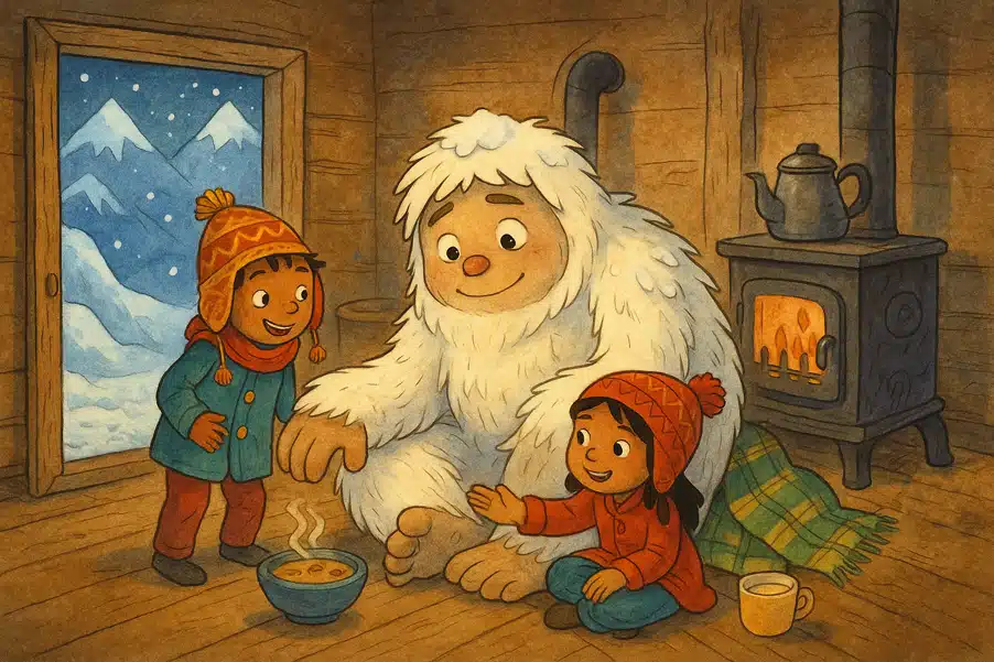 Gute-Nacht-Geschichte bzw. Wintergeschichte: Unser Freund aus dem Himalaya Gute-Nacht-Geschichte bzw. Wintergeschichte: Unser Freund aus dem Himalaya