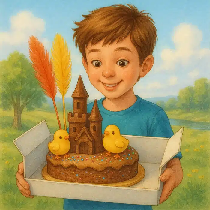 Kinder-Ostergeschichte: Die Monas vom Fluss-Picknick