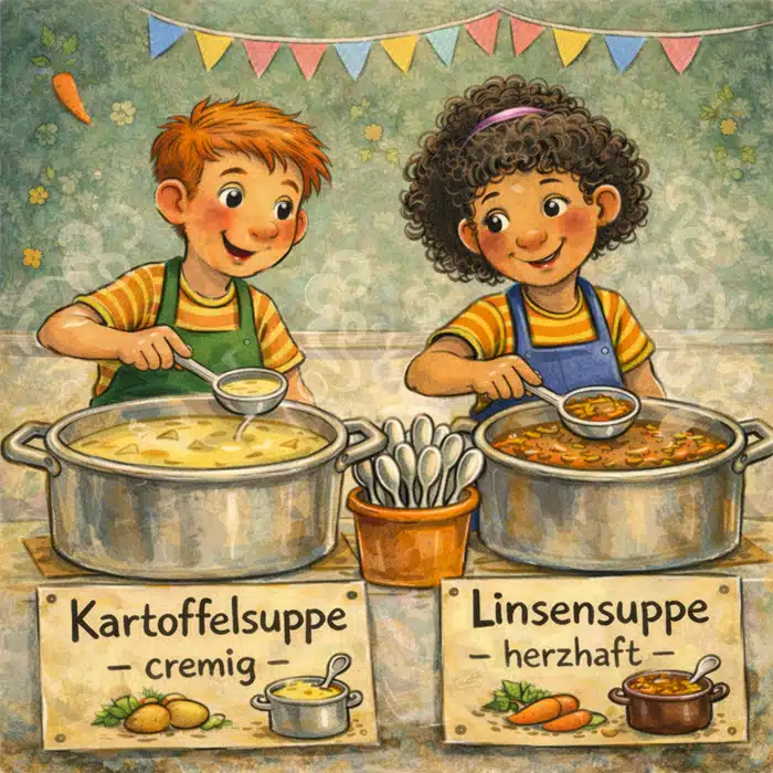 Kurze Ostergeschichte für Kinder: Teamwork am Suppentag Kurze Ostergeschichte für Kinder: Teamwork am Suppentag