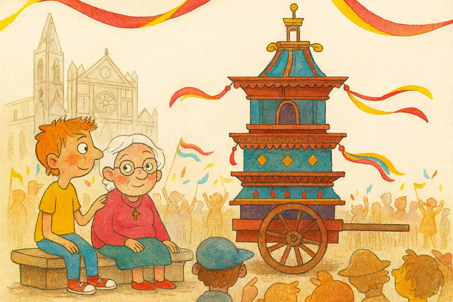 Kurze Ostergeschichte für Kinder: Zwischen Menschenmeer und Funkenregen Kurze Ostergeschichte für Kinder: Zwischen Menschenmeer und Funkenregen