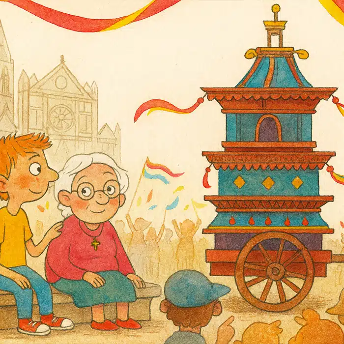 Kurze Ostergeschichte für Kinder: Zwischen Menschenmeer und Funkenregen Kurze Ostergeschichte für Kinder: Zwischen Menschenmeer und Funkenregen