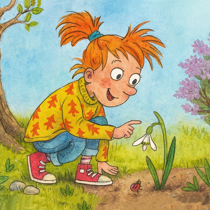 Kurze Ostergeschichte: Das Schneeglöckchen im Osterbrief Kurze Ostergeschichte: Das Schneeglöckchen im Osterbrief