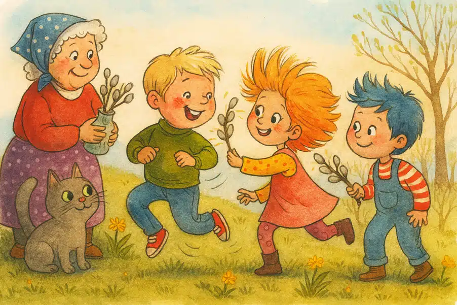 Kurze Ostergeschichte für Kinder: Kitzelzweige statt Haue Kurze Ostergeschichte für Kinder: Kitzelzweige statt Haue