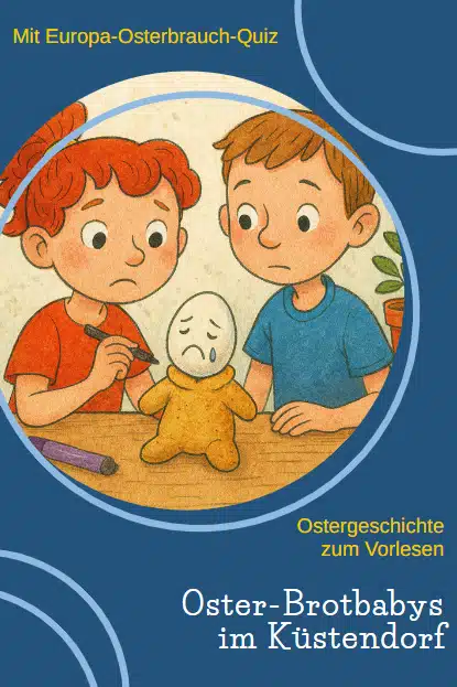 Kurze Ostergeschichte für Kinder: Oster-Brotbabys im Küstendorf Kurze Ostergeschichte für Kinder: Oster-Brotbabys im Küstendorf