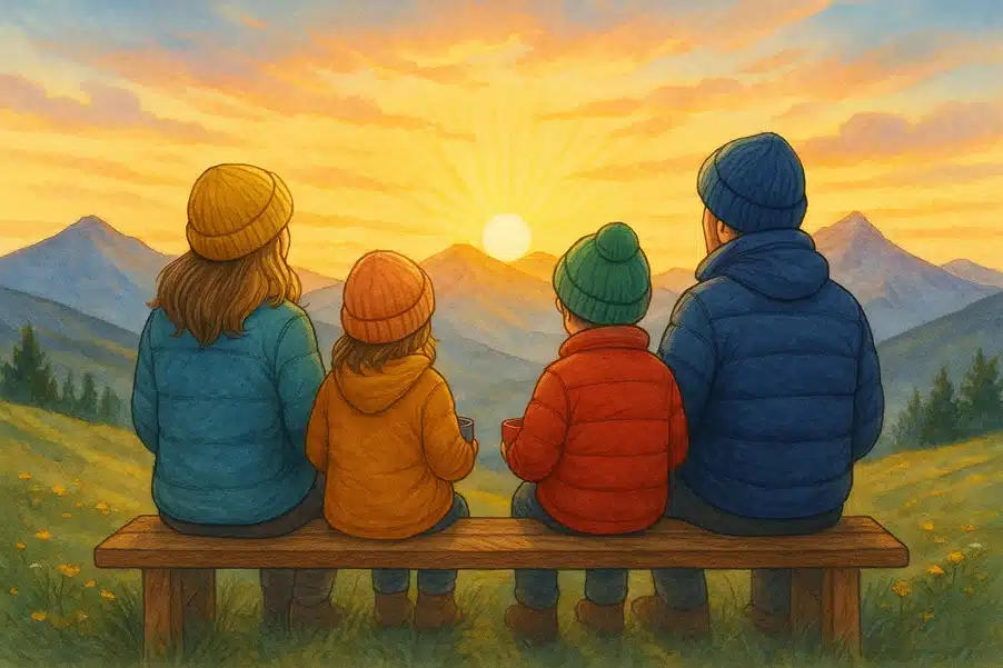 Geschichte bzw. Ostergeschichte in Andorra: Licht über den Gipfeln