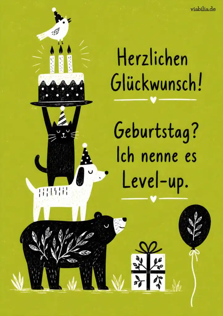Level-up Geburtstagskarte