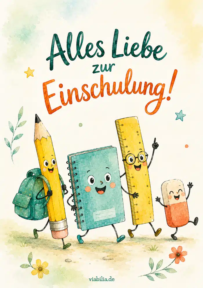 Glückwünsche: Alles Liebe zur Einschulung Glückwünsche: Alles Liebe zur Einschulung
