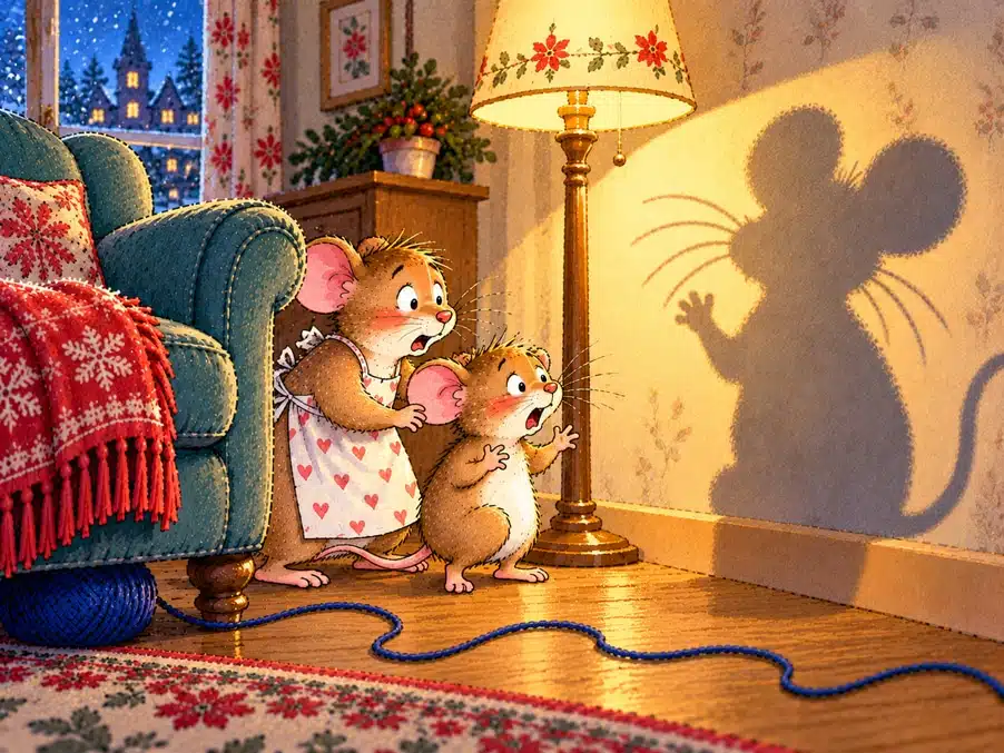 Mäuschen Mika und der riesige Schatten, Weihnachtsgeschichte Mäuschen Mika und der riesige Schatten, Weihnachtsgeschichte