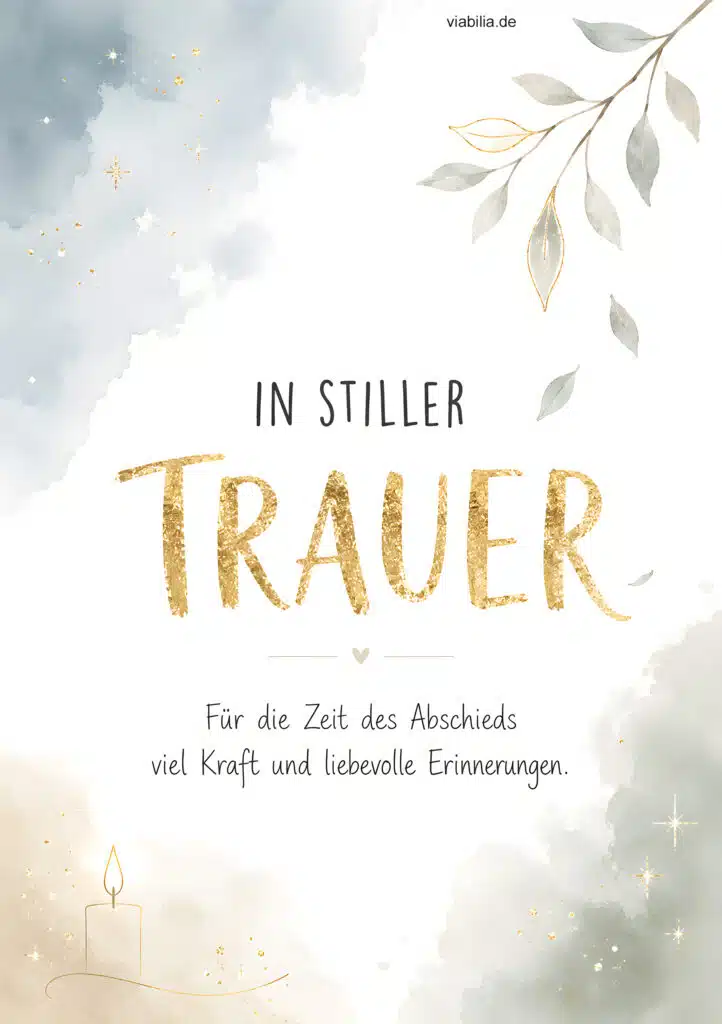 Trauerkarte: In stiller Trauer