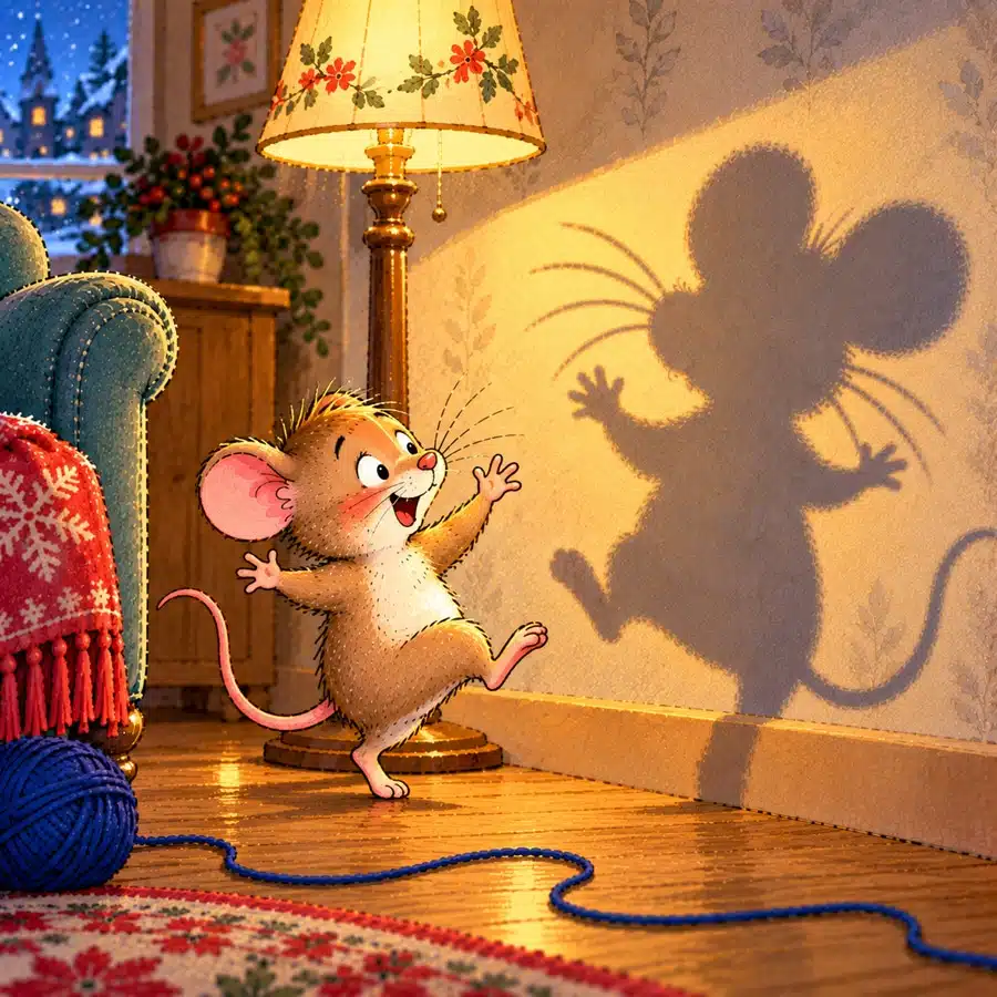 Mäuschen Mika und der riesige Schatten, Weihnachtsgeschichte